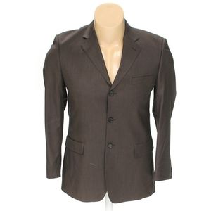 Alberto men blazer jacket Brown size Large